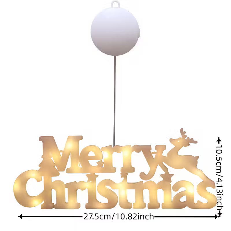 LED Illuminated “Merry Christmas”