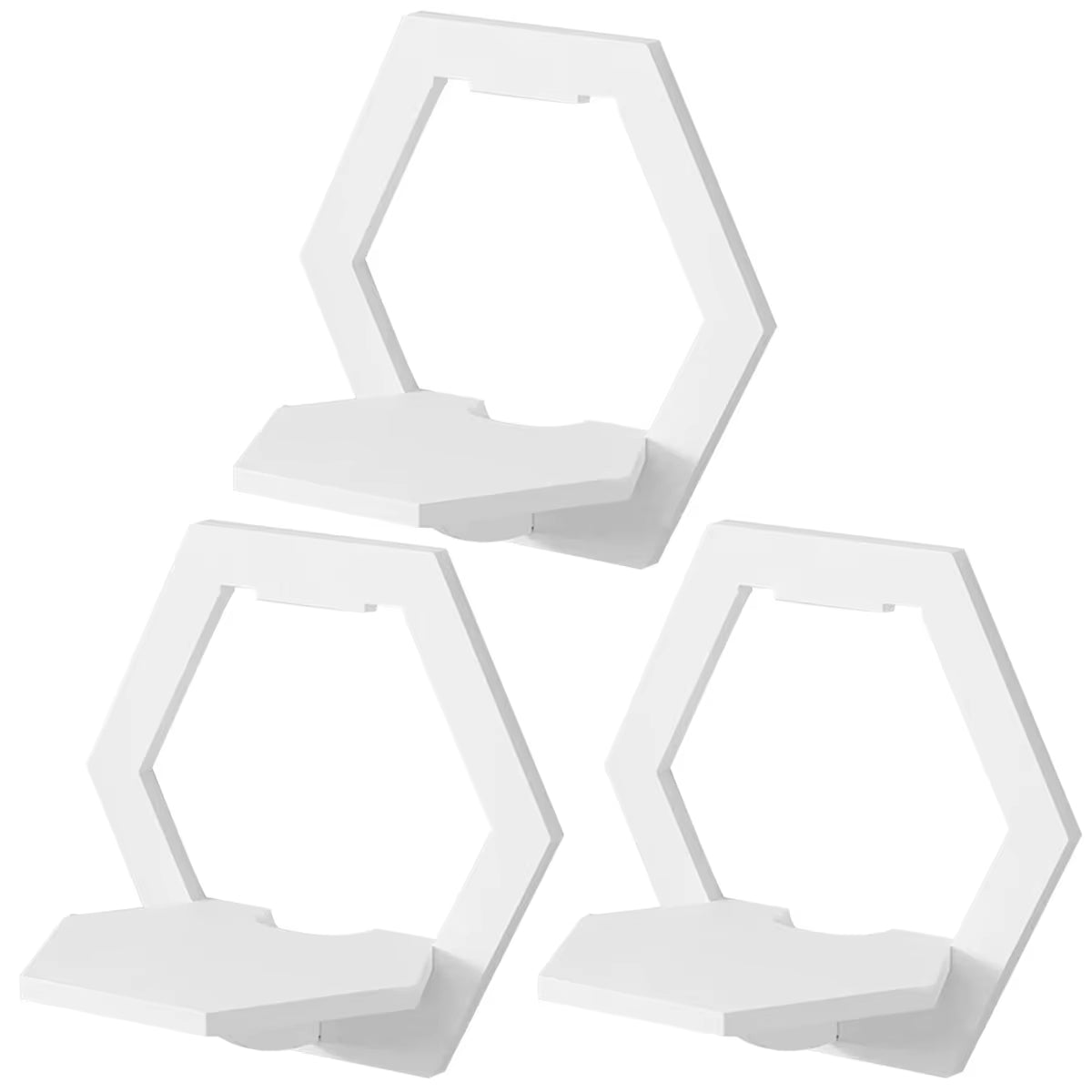 3Pcs Hexagon Wall Shelf