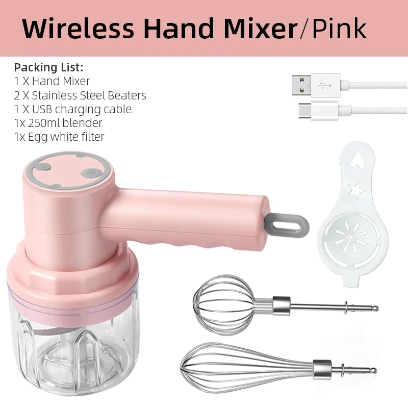 Wireless Electric Food Mixer