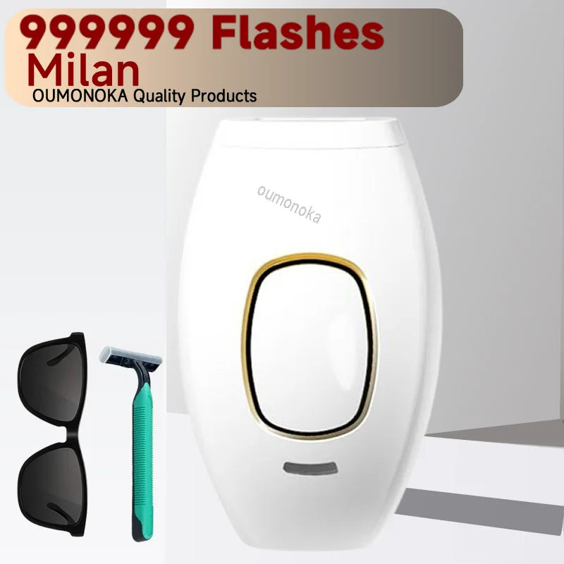 IPL Hair Removal Device 999999 Flashes Permanent Epilator Body Treament Home Use for Women Men Facial Shaver Cutting Machine
