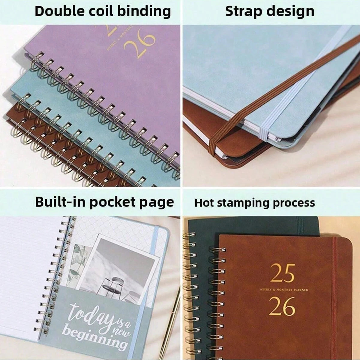 2025 to 2026 Spiral Bound Notebooks