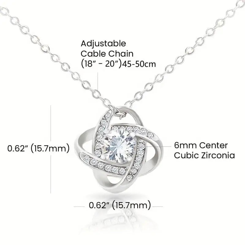 Rhinestone Necklace for Mom - Perfect Birthday, Mother's Day, and Christmas Gift from Daughter/Son