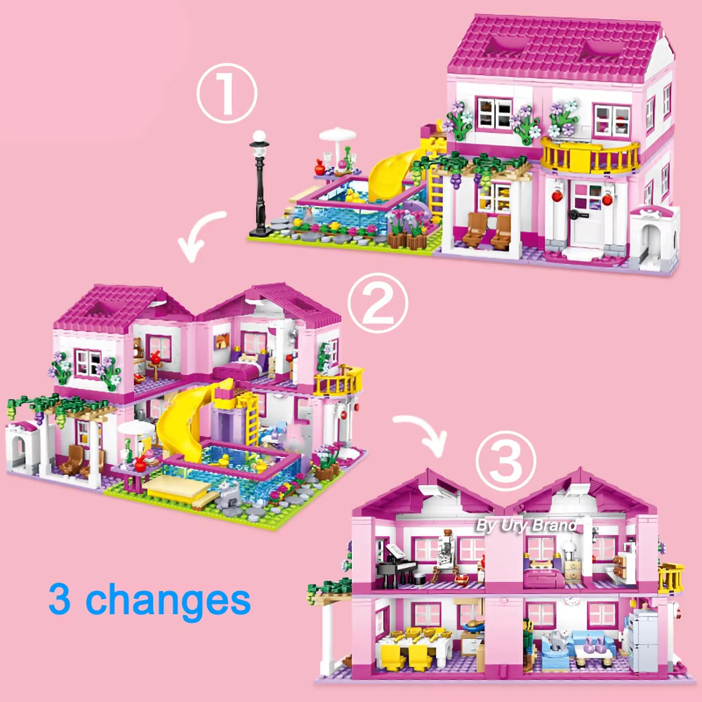 City House Building Blocks Set