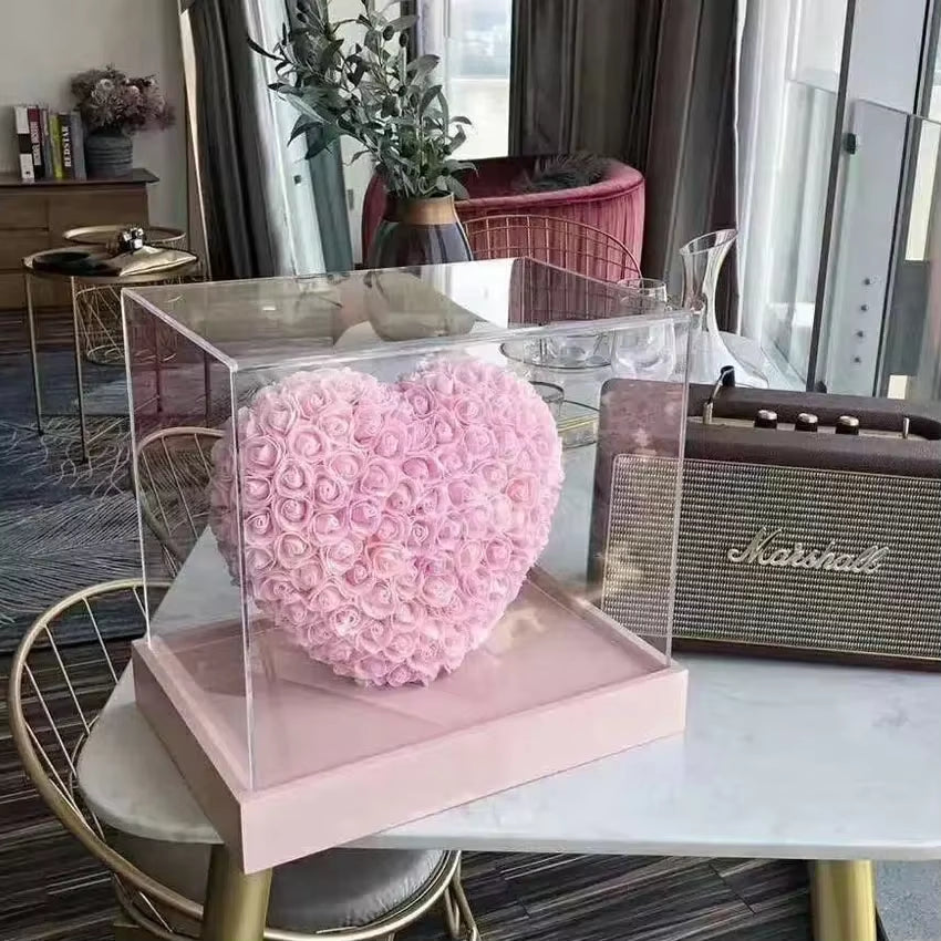 Dropshipping Wedding Decoration 25Cm Artificial Heart Rose Heart of Roses Women Valentines Day Birthday Gifts