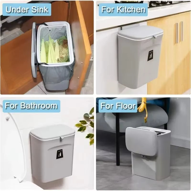 Household Wall Mounted Kitchen Waste Bucket