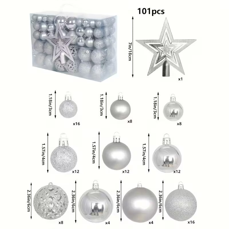 Holiday Christmas Decorative Balls