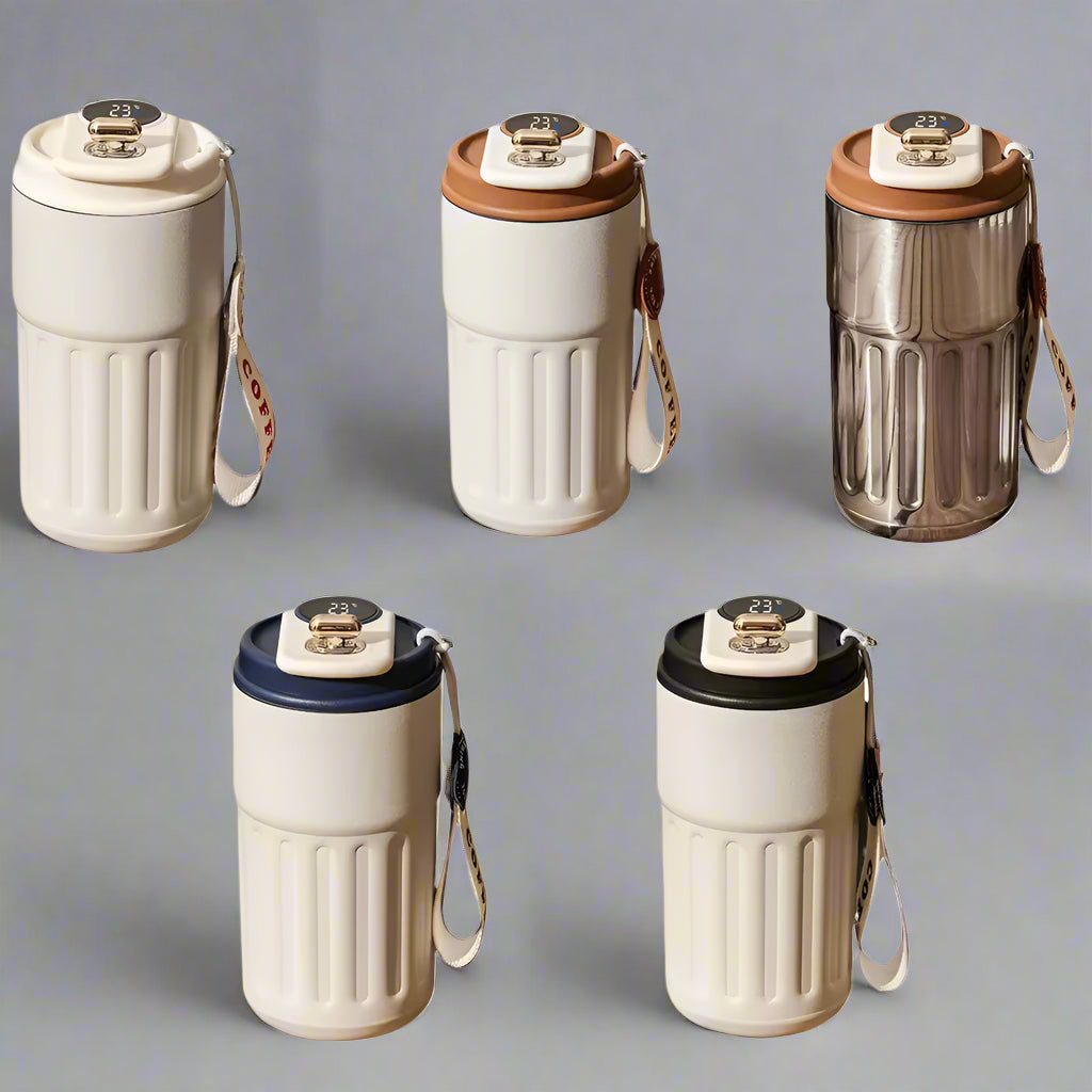 Smart Thermos Bottle LED Temperature Display Coffee Cup 316 Stainless Steel Tumbler Mug Portable Vacuum Flasks Thermoses