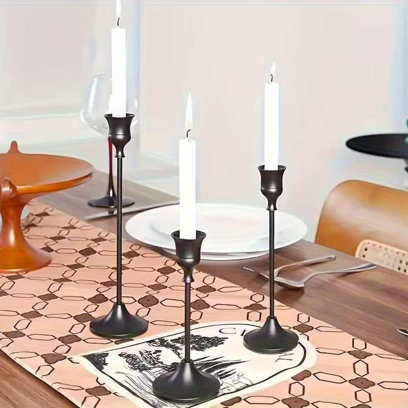 Golden Candle Holders