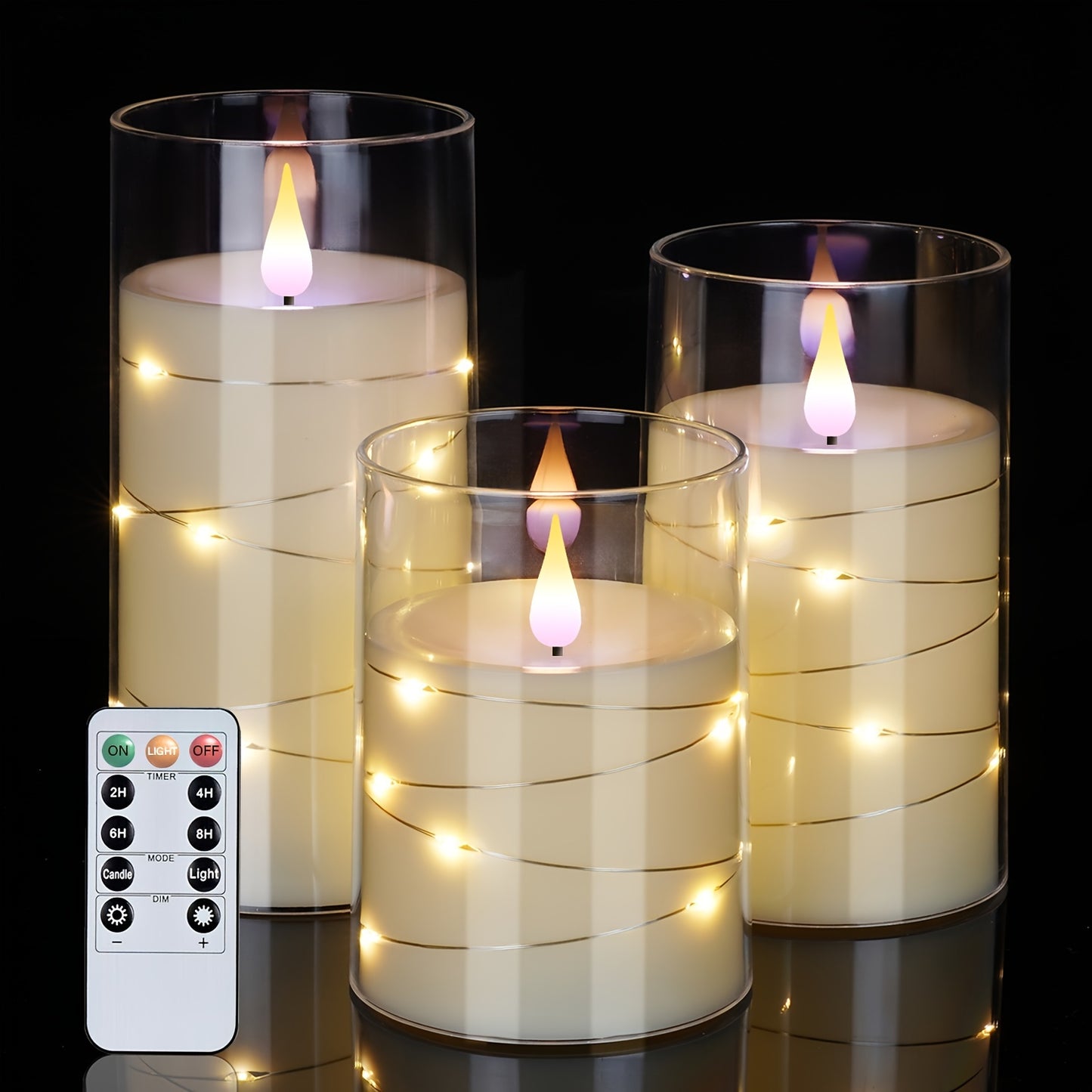 Flickering Flameless LED Candles Set