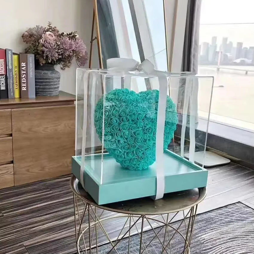 Dropshipping Wedding Decoration 25Cm Artificial Heart Rose Heart of Roses Women Valentines Day Birthday Gifts