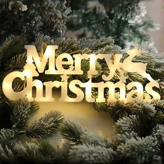 LED Illuminated “Merry Christmas”