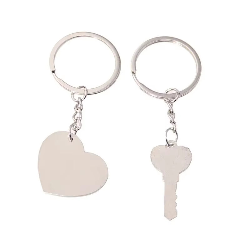  I Love You Heart Couple Key Ring 