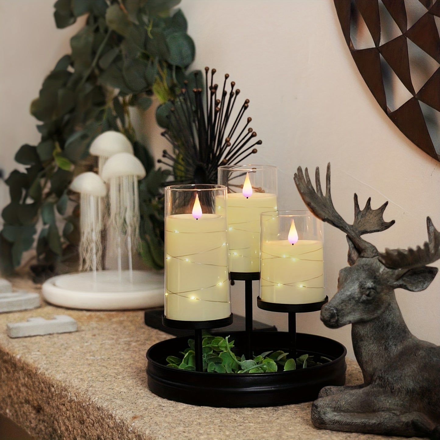 Flickering Flameless LED Candles Set