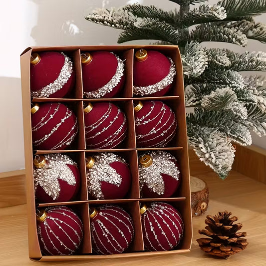 Velvet Christmas Tree Baubles