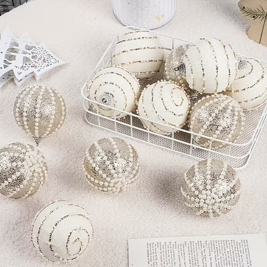 Handmade Bead Chain Christmas Bauble