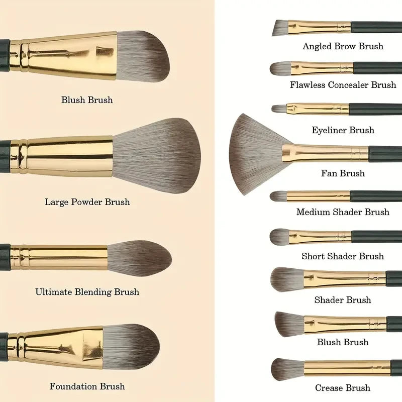 14PCS Premium Makeup Brushes Set Soft Fluffy Eye Shadow Foundation Women Cosmetic Brush Eyeshadow Blush Beauty Make Up Tools