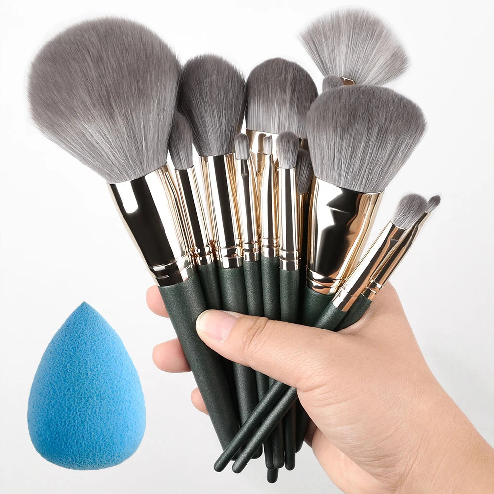 14PCS Premium Makeup Brushes Set Soft Fluffy Eye Shadow Foundation Women Cosmetic Brush Eyeshadow Blush Beauty Make Up Tools