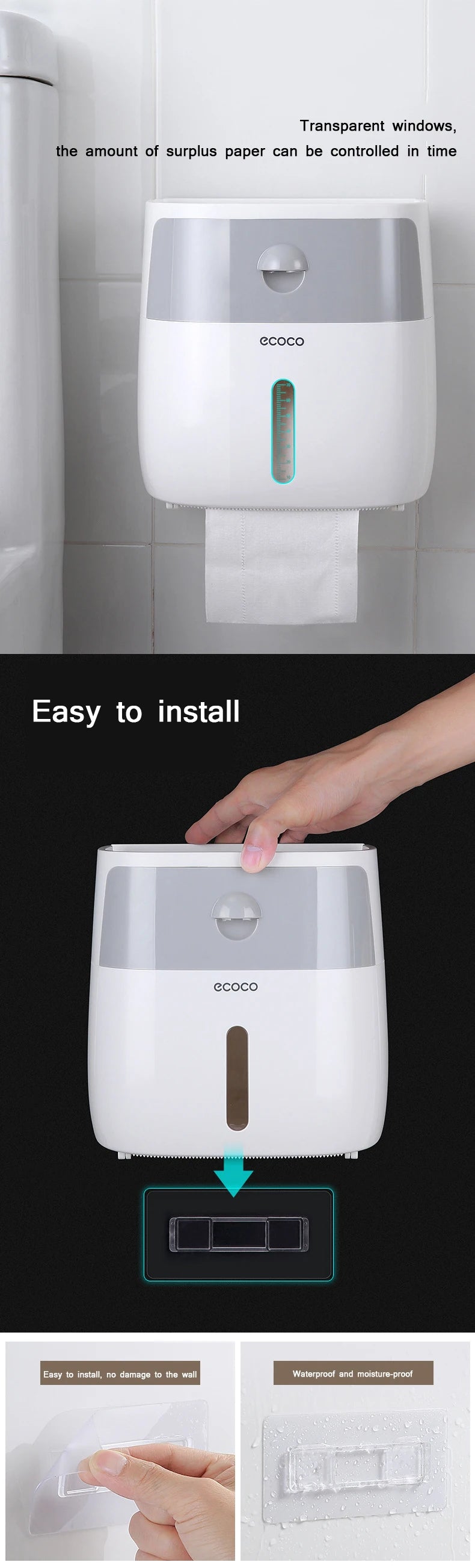 Waterproof Toilet Paper Holder