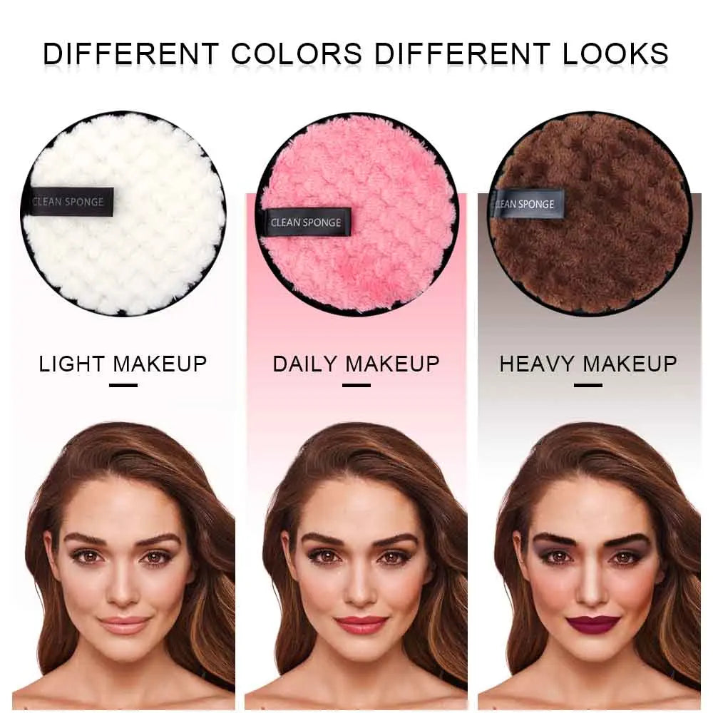 1/2pcs Makeup Remover Cloth Washable Cleansing Cotton Reusable Microfiber Pads Skincare Make-Up Removal Reusable Face Pad Tool