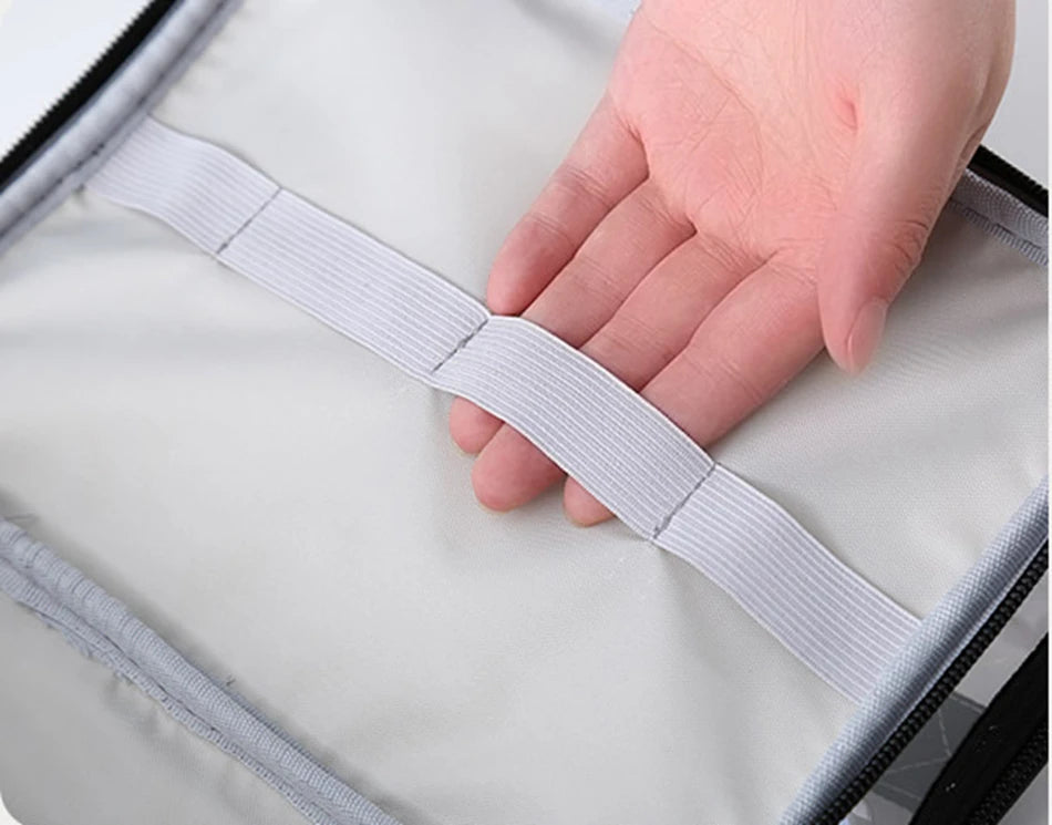 Multifunction Double Transparent Cosmetic Bag Women Make Up Case Big Capacity Travel Makeup Organizer Toiletry Beauty Storage