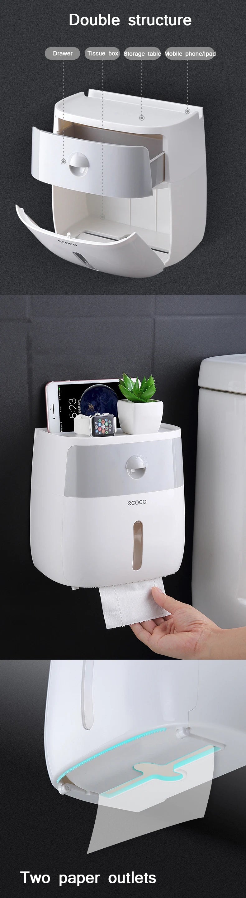 Waterproof Toilet Paper Holder