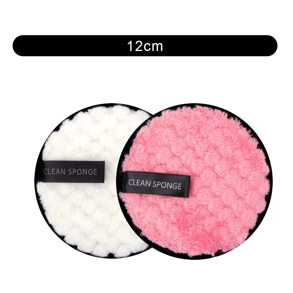 1/2pcs Makeup Remover Cloth Washable Cleansing Cotton Reusable Microfiber Pads Skincare Make-Up Removal Reusable Face Pad Tool