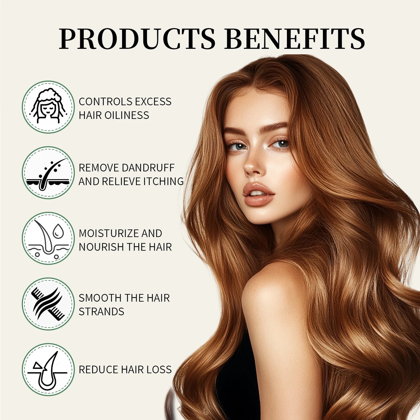 FORHEART Organic Hair Care Set Moisturizing Anti-Dandruff Shampoo & Conditioner Hair Growth Repair Oil for Healthy Hair