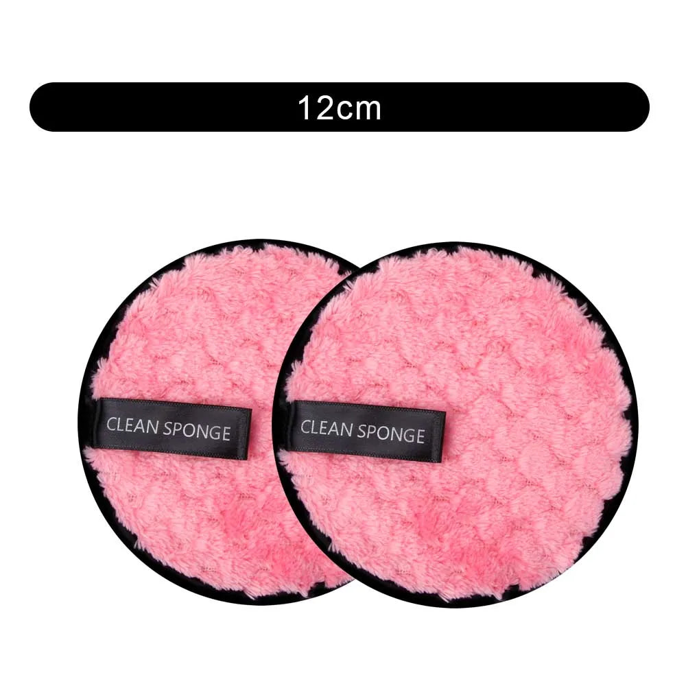1/2pcs Makeup Remover Cloth Washable Cleansing Cotton Reusable Microfiber Pads Skincare Make-Up Removal Reusable Face Pad Tool