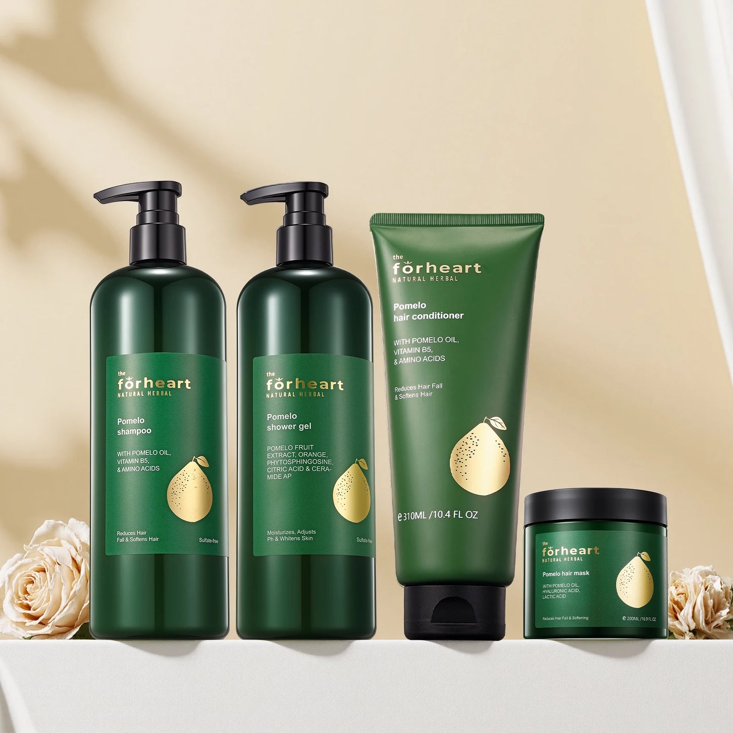 FORHEART Organic Hair Care Set Moisturizing Anti-Dandruff Shampoo & Conditioner Hair Growth Repair Oil for Healthy Hair