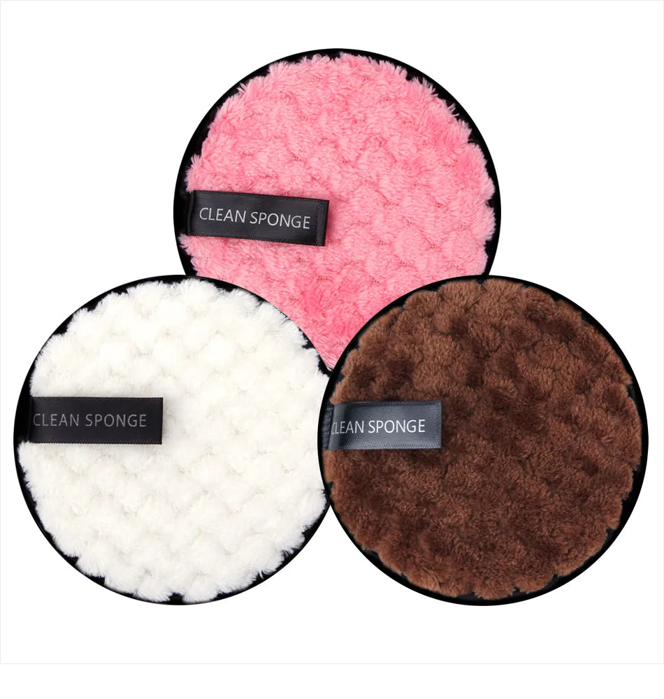 1/2pcs Makeup Remover Cloth Washable Cleansing Cotton Reusable Microfiber Pads Skincare Make-Up Removal Reusable Face Pad Tool