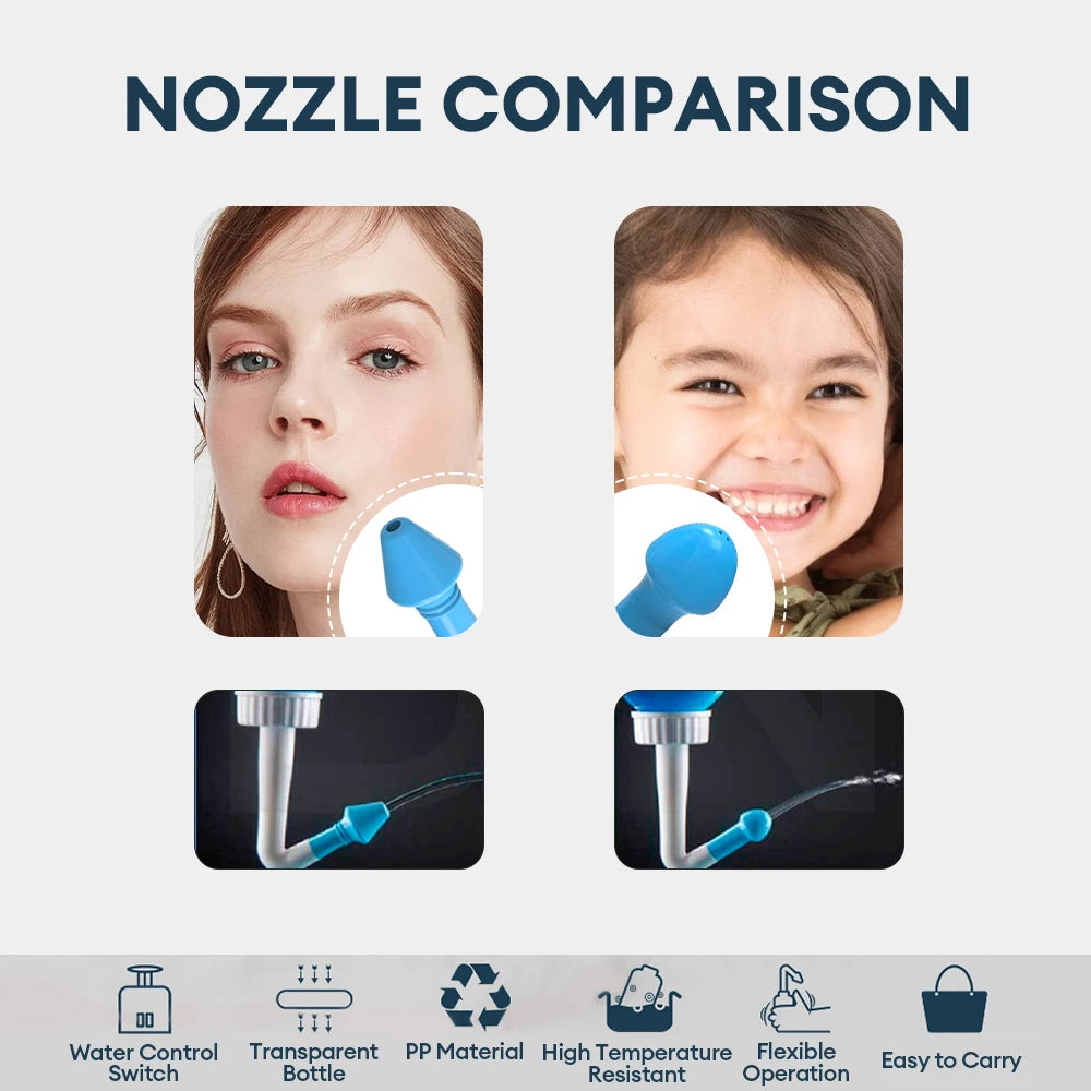 Dr.isla 300ML Nose Wash Cleaner Nasal Irrigator Rinse Bottle Nose Protector Avoid Allergic Rhinitis Adults Children Neti Pot