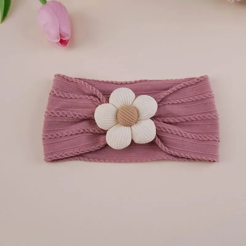Cute Baby Headbands Flower Floral Elastic Soft Newborn Headbands For Baby Girl Children Turban Infant Kids Hair Accessories