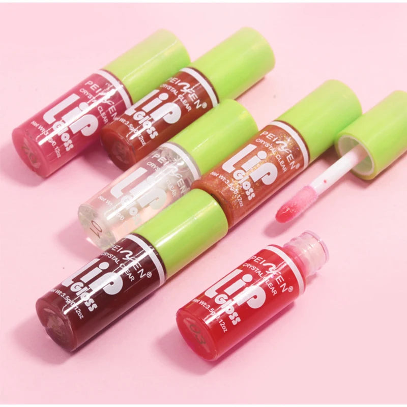 Set 6pcs Moisturizing Lip Gloss Plump Lips Clear Lip Oil Water Light Lip Glaze Hydrating Make Up Liquid Lipstick Korean Cosmetic