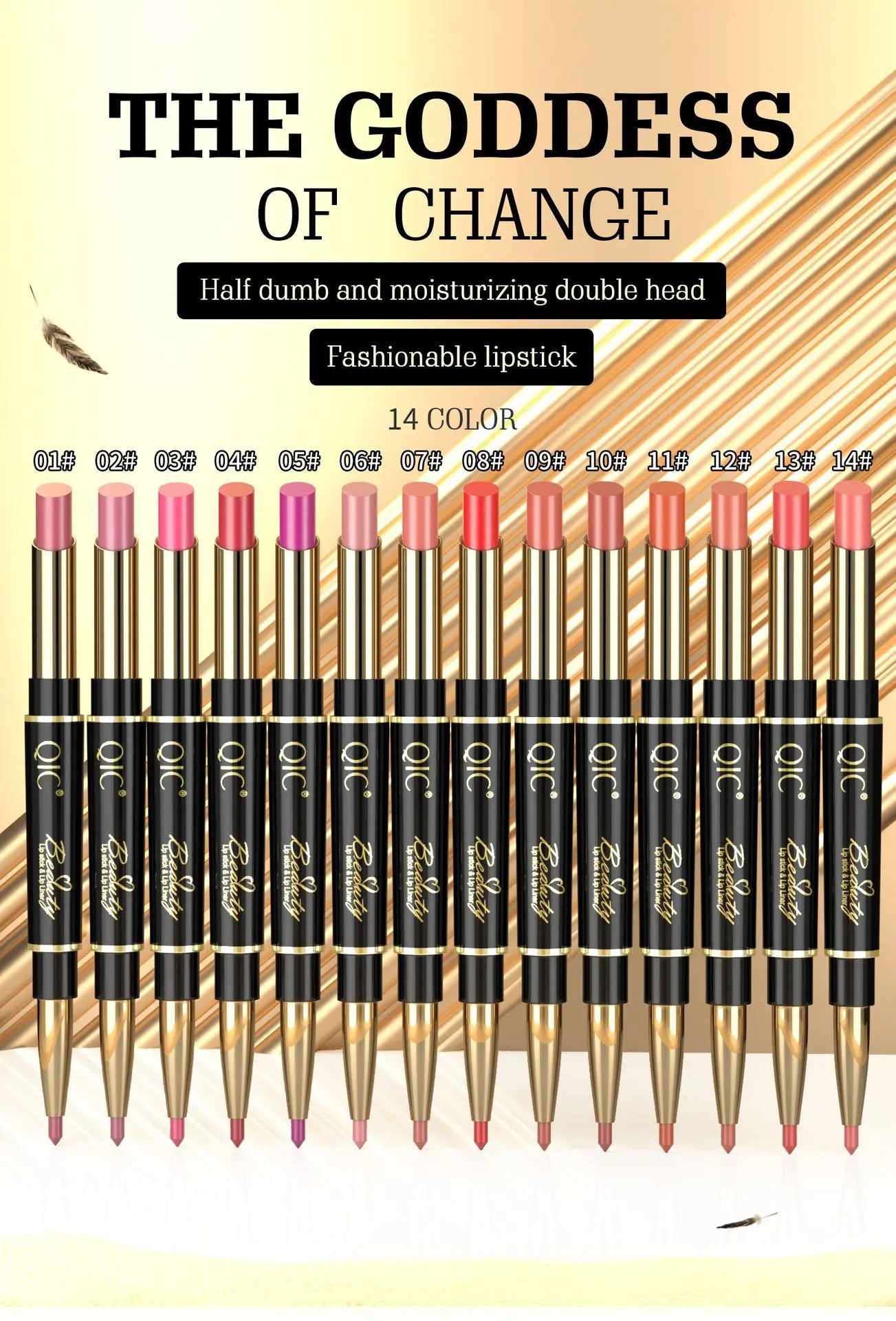 2 In 1 Lip Liner Pencil Matte Lipstick lip liner Long lasting waterproof Makeup For Lip & Eyes Cosmetics Beauty Make up