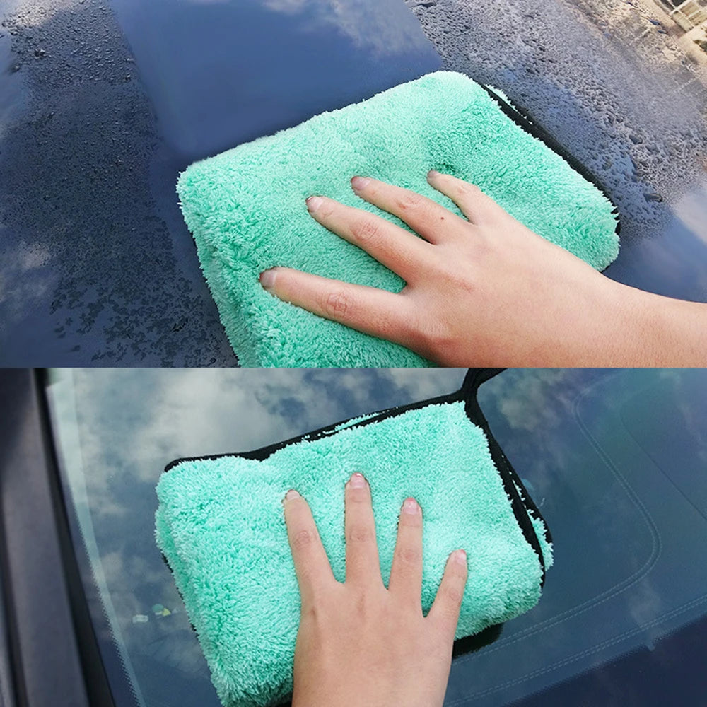 Car Coral Velvet Towel