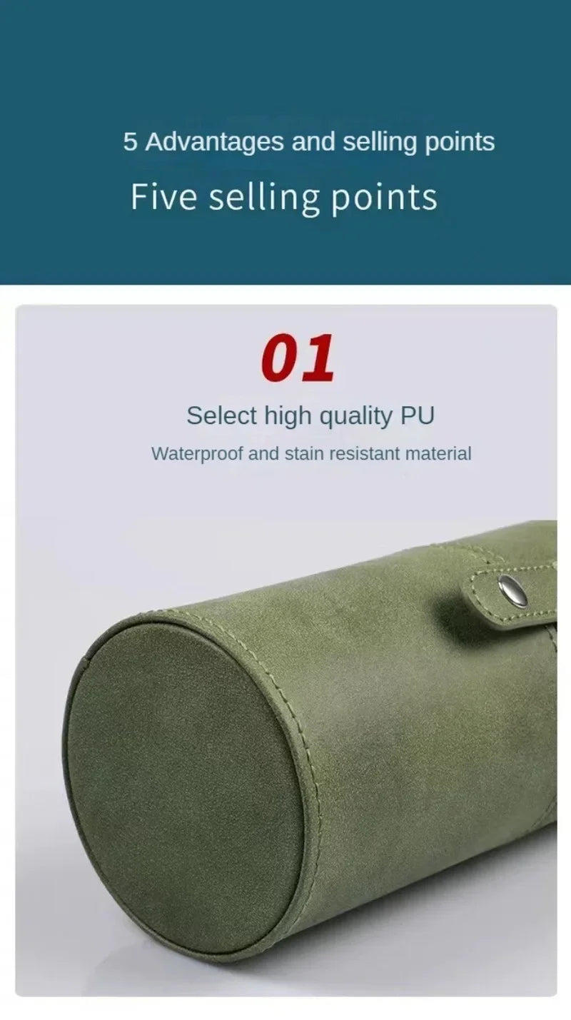 PU Leather Travel Empty Cosmetic Brushes Pen Holder Makeup Artist Bag Brushes Organizer Make Up Tools