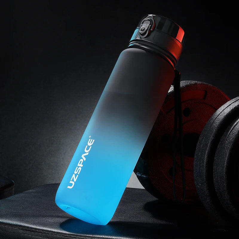 UZ Sport Water Bottles BPA Free Portable Leakproof Shaker Bottle Tritan Plastic Drinkware Camping Gym Fitness Jug 500/800/1000ML