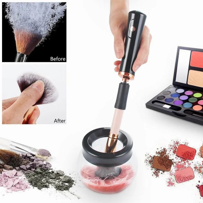 Professional 1PC Black Electric Makeup Brush Cleaner Fast Washing Drying Make up Brushes Cleaning Makeup Brush Tools