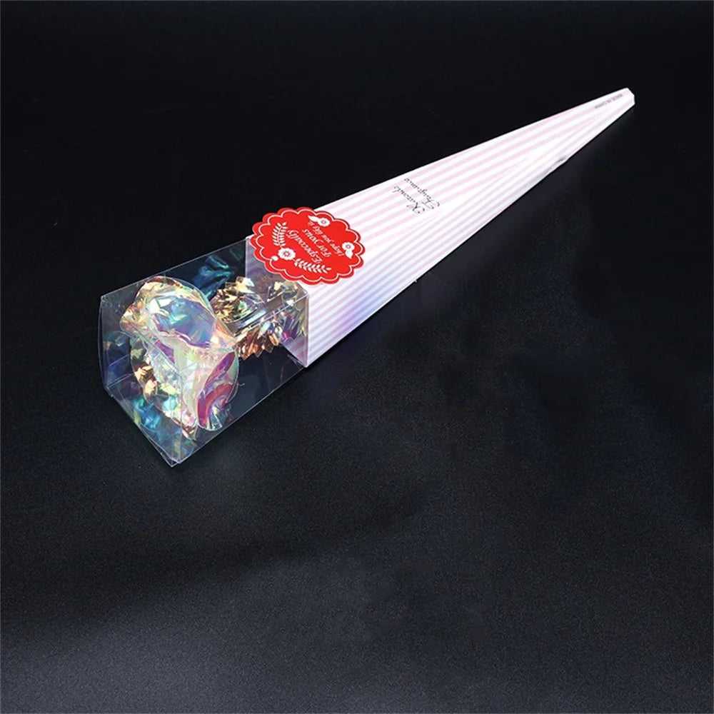 Galaxy Rose Eternal 24k Gold Foil Roses Artificial Roses New Creative Valentine'S Day Gift Beauty Flowers For Wedding Decor