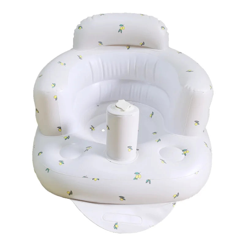 Baby Inflatable Seat Built in Air Pump Infant Back Support Sofa Chair for Sitting Up Portable Baby Shower Chair Floor Seater