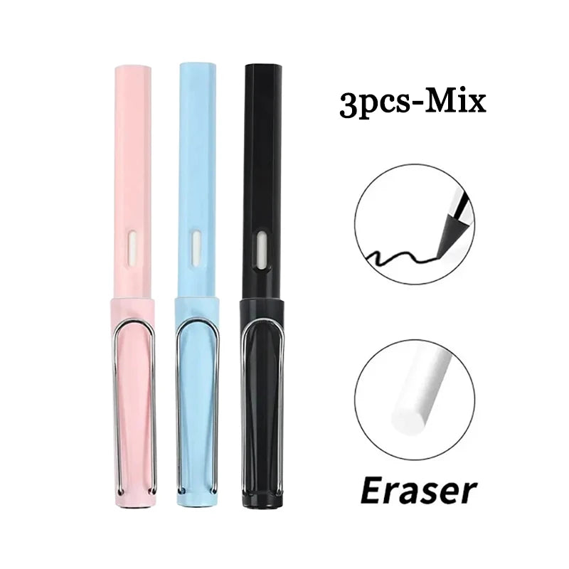 1Pc Eternal Pencil Unlimited Writing No Ink Pen Pencils For Writing Art Sketch Stationery Kawaii Pen School Supplies
