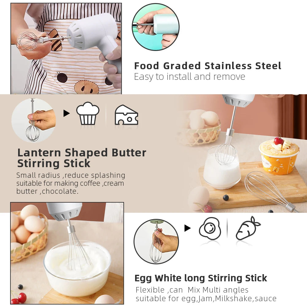 Wireless Electric Food Mixer 