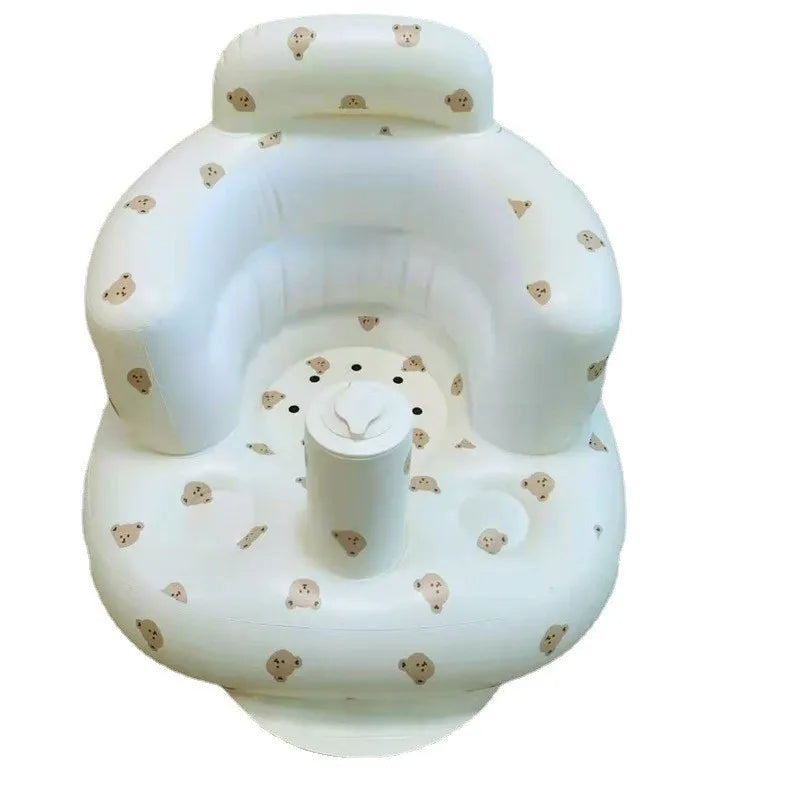 Baby Inflatable Seat Built in Air Pump Infant Back Support Sofa Chair for Sitting Up Portable Baby Shower Chair Floor Seater
