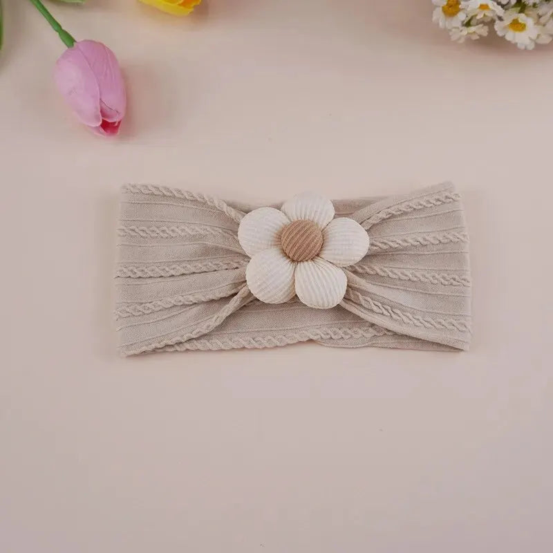 Cute Baby Headbands Flower Floral Elastic Soft Newborn Headbands For Baby Girl Children Turban Infant Kids Hair Accessories