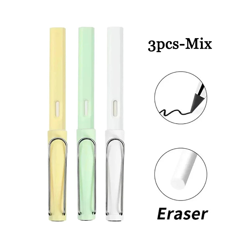 1Pc Eternal Pencil Unlimited Writing No Ink Pen Pencils For Writing Art Sketch Stationery Kawaii Pen School Supplies