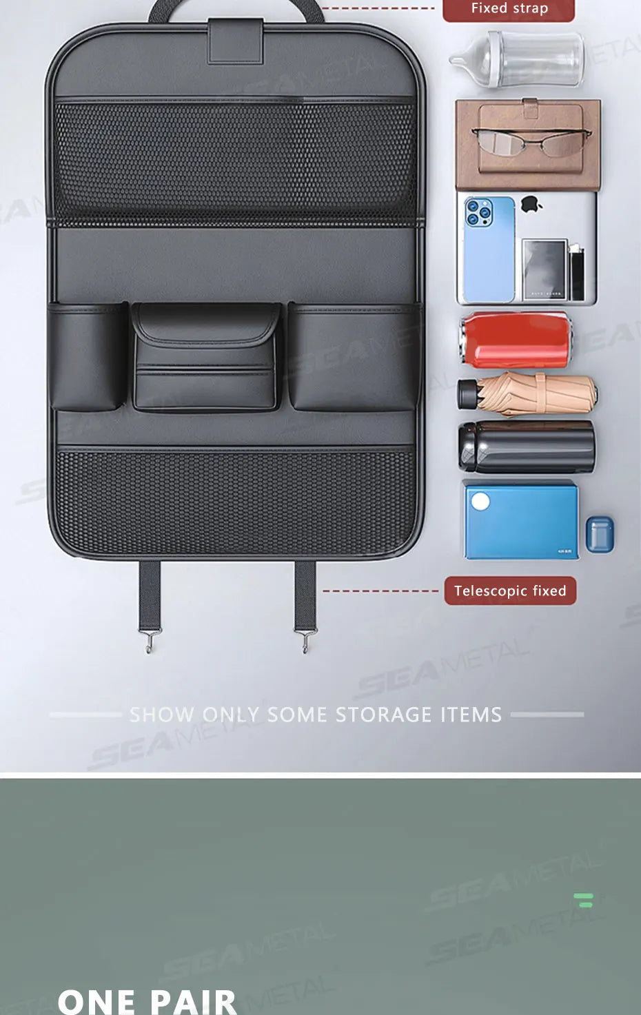 8-in-1 Car Seat Storage Bag