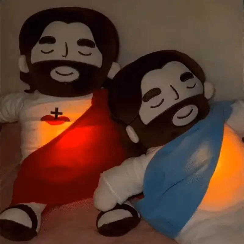 Breathing Jesus Soothing Plush Toy