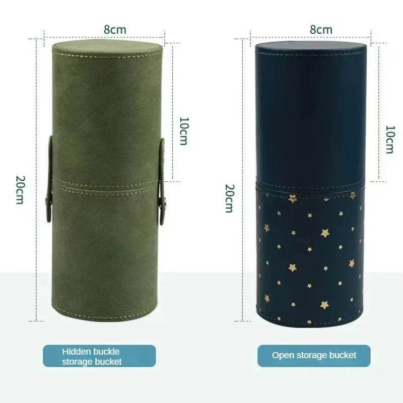 PU Leather Travel Empty Cosmetic Brushes Pen Holder Makeup Artist Bag Brushes Organizer Make Up Tools