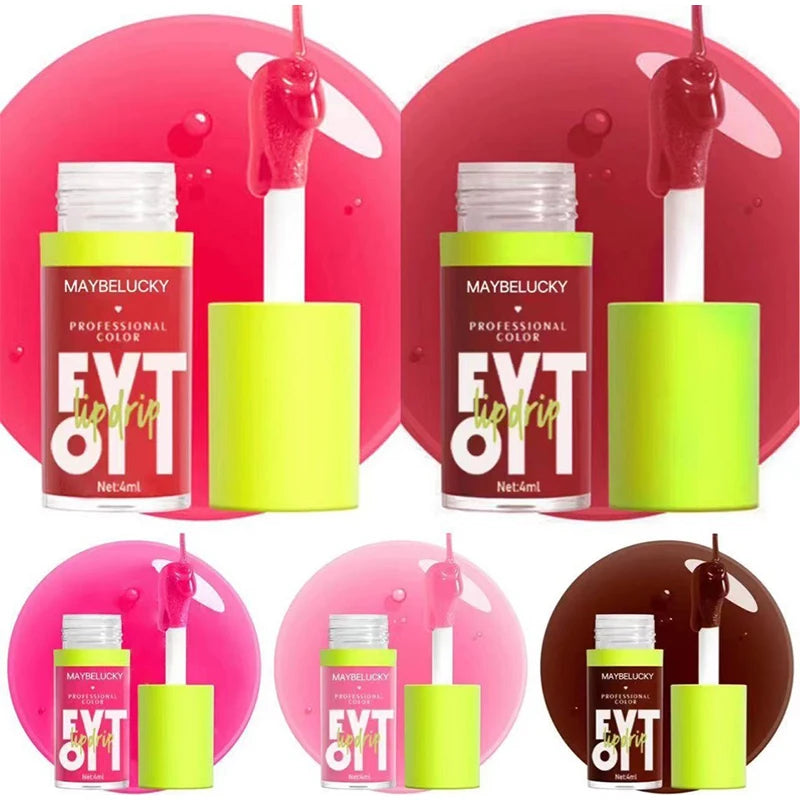 Set 6pcs Moisturizing Lip Gloss Plump Lips Clear Lip Oil Water Light Lip Glaze Hydrating Make Up Liquid Lipstick Korean Cosmetic