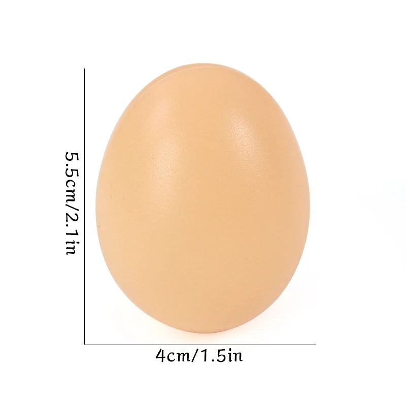10/20pcs Simulation Plastic Egg DIY Painting Craft Easter Party Home Decoration Farm Nest Eggs Children Educational Toy Gift